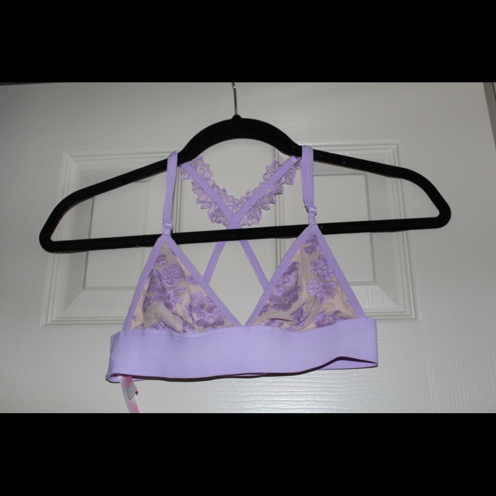 VS Pink Lace Bralette